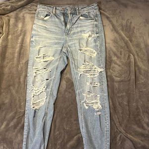 american eagle ripped skinny jeans (barely worn)